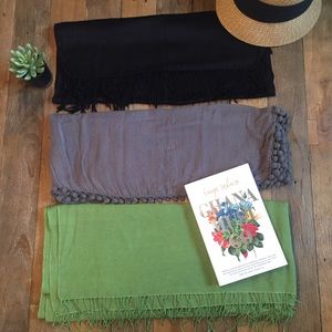 Set of 3 pashmina scarves